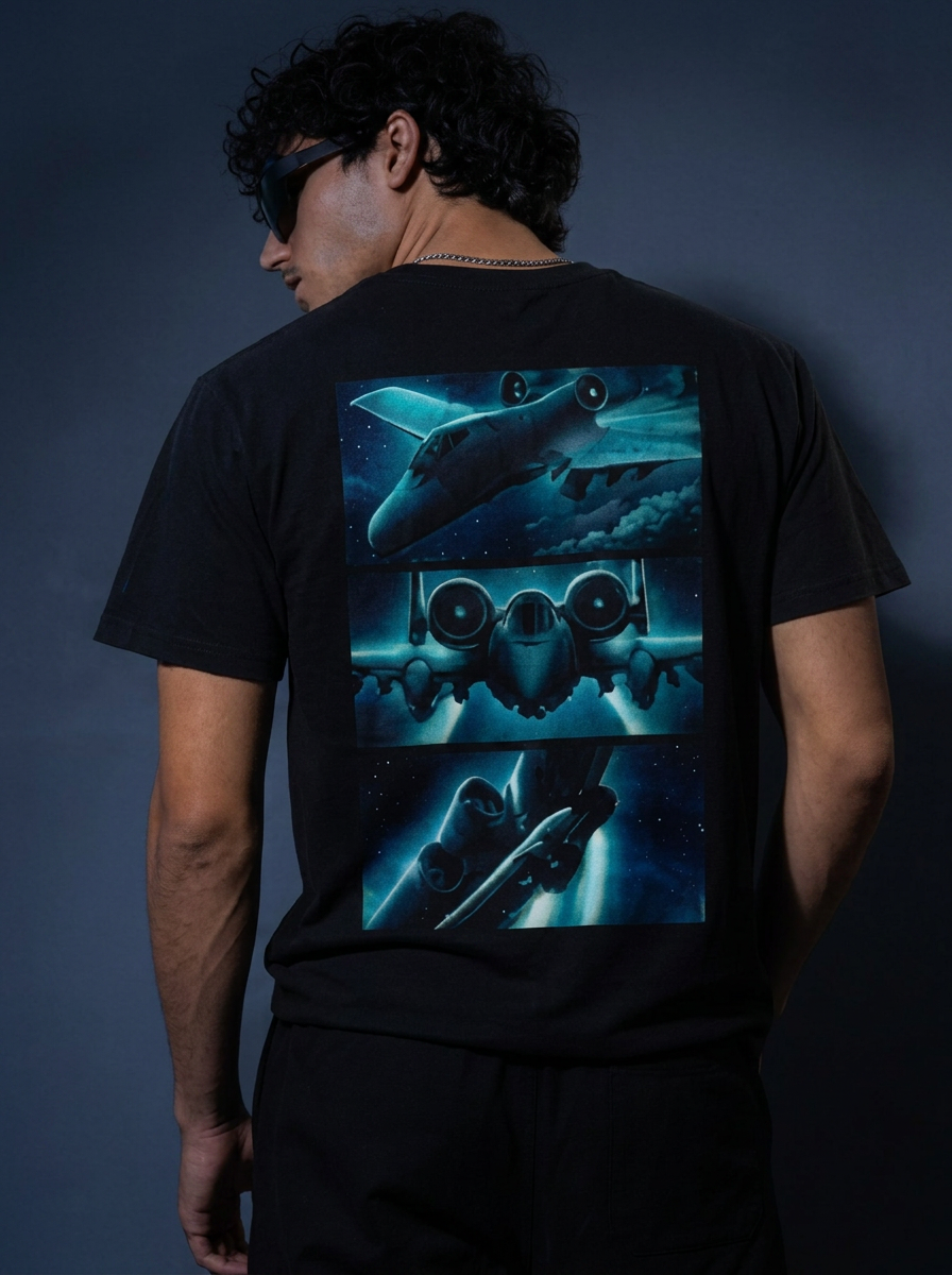 AIRCRAFT BLUE UNISEX TEE