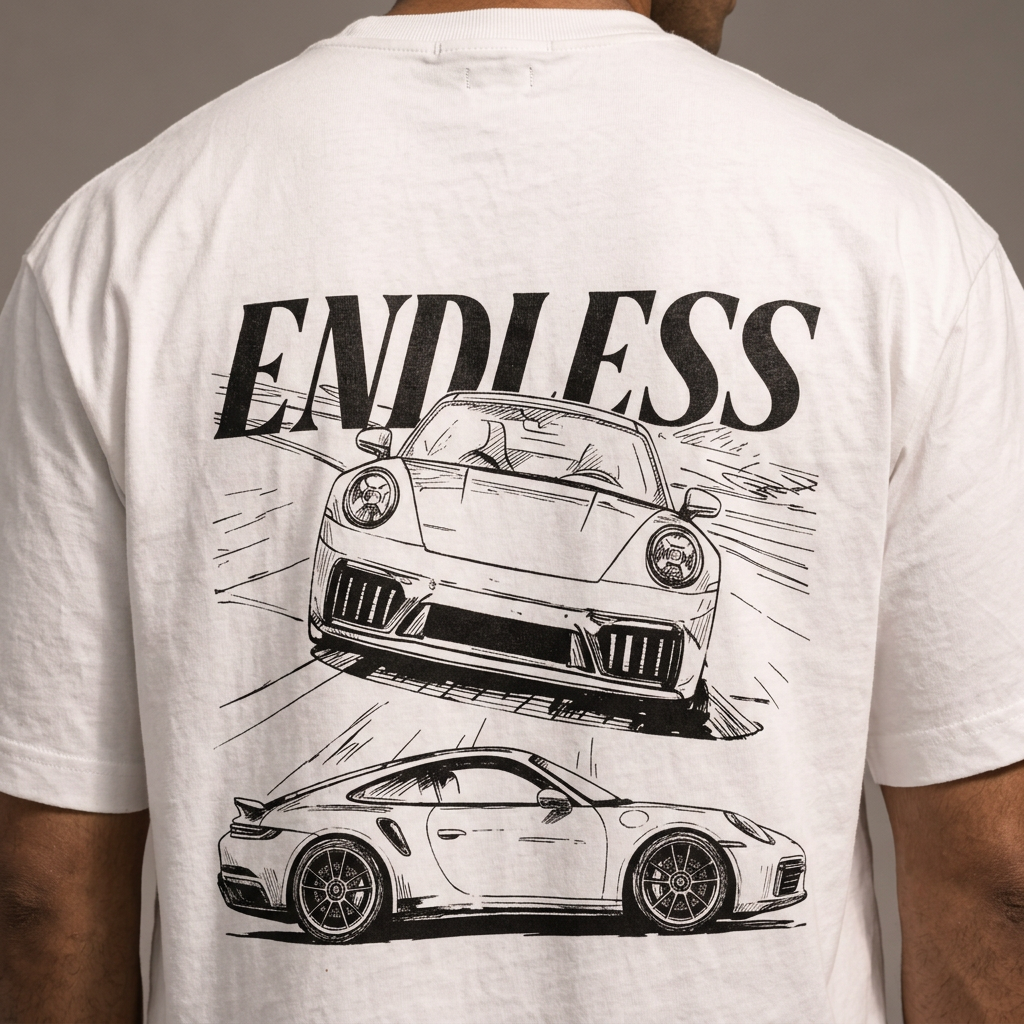 PORSHE COMIC UNISEX TEE