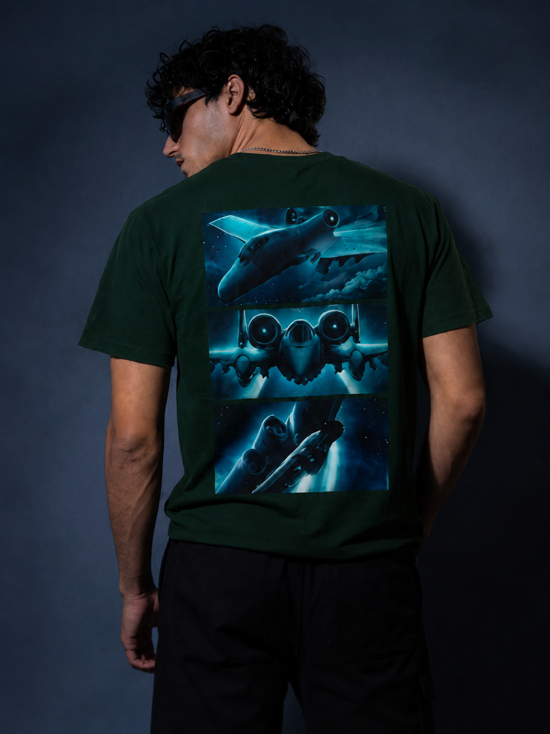 AIRCRAFT BLUE UNISEX TEE