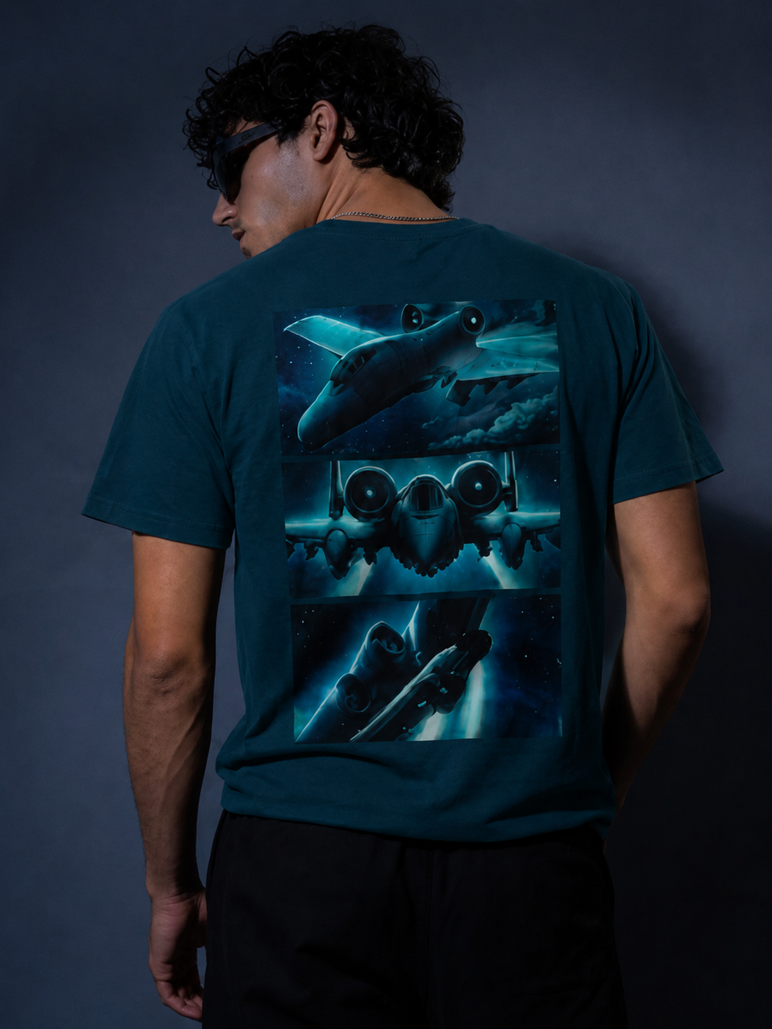 AIRCRAFT BLUE UNISEX TEE