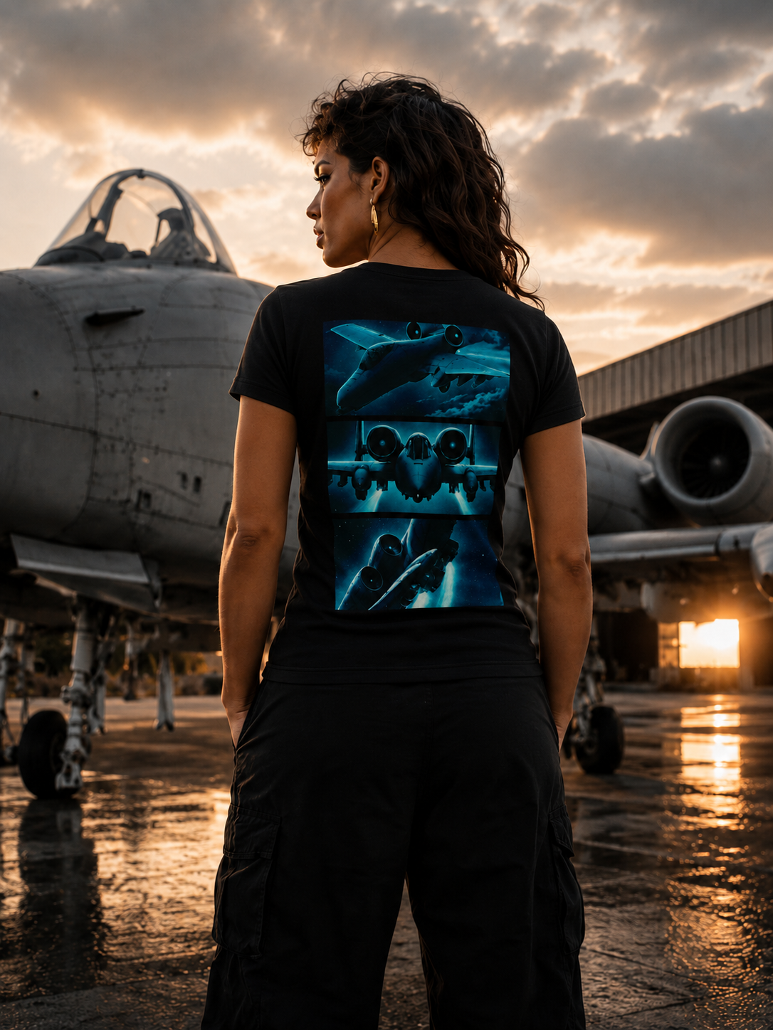 AIRCRAFT BLUE UNISEX TEE